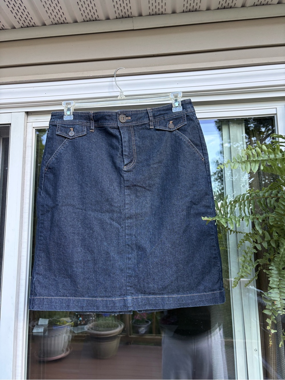 Westport Classic Dark Blue Denim Skirt size 12